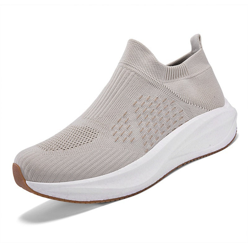 Damen Strick-Slip-On Sneaker mit nahtlosem Elastikschaft und dämpfender Plateau-Sohle Shop Nory
