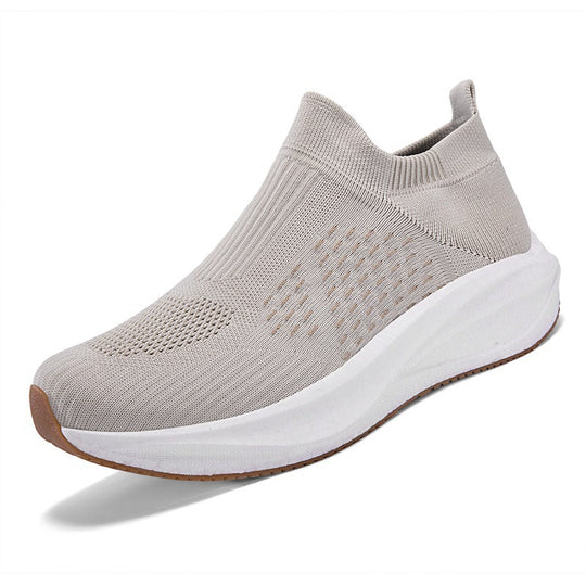 Damen Strick-Slip-On Sneaker mit nahtlosem Elastikschaft und dämpfender Plateau-Sohle Shop Nory