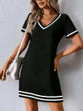 Damen Sportliches Freizeitkleid Shopnory