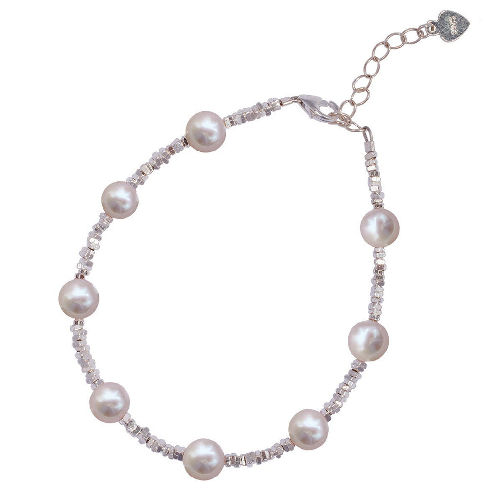 Damen Elegantes Perlenarmband mit funkelnden Akzenten Shop Nory