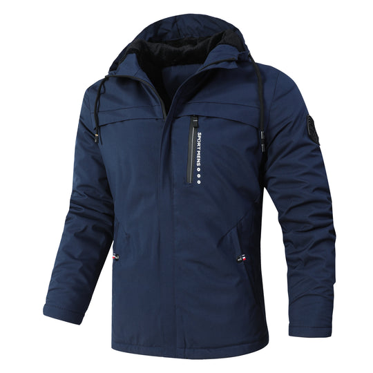 Herren Urbaner Softshell-Parka mit Teddyfleece-Innenfutter, verdecktem Reißverschluss und Brusttasche Shop Nory