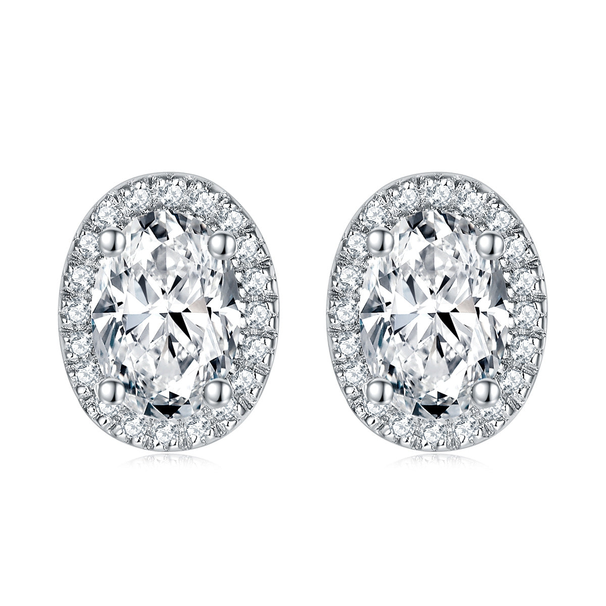 Damen Verlobungsring mit quadratischer Diamantfassung und funkelndem Zirkonia-Besatz Shop Nory