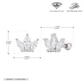 Damen Ohrstecker mit elegantem Krone-Design aus hochwertigem 925 Sterling Silber Shop Nory