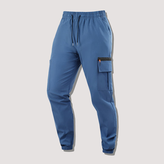 Herren Funktionale Cargo-Jogginghose mit Reißverschlusstasche und elastischem Bund Shop Nory