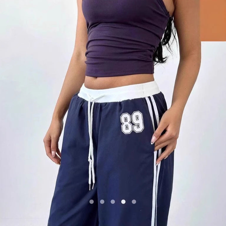Damen Sportliche Jogginghose mit seitlichen Streifen