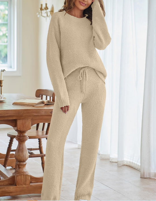 Damen nan kuscheliges Lounge-Set mit Oversize-Pullover und Kordelzughose Shop Nory