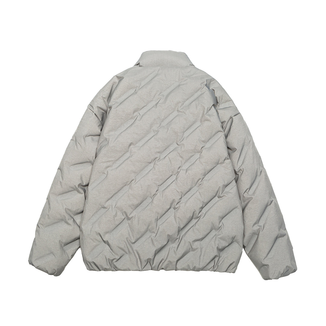 Unisex Wattierte Oversize Steppjacke mit hohem Stehkragen Shop Nory