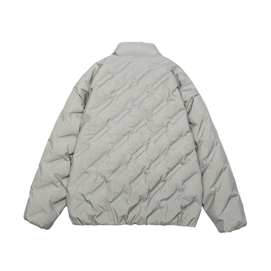 Unisex Wattierte Oversize Steppjacke mit hohem Stehkragen Shop Nory