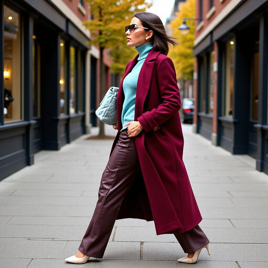 Damen Maxilanger Mantel aus Wollmix mit taillierter Silhouette und cleanem Revers Shop Nory