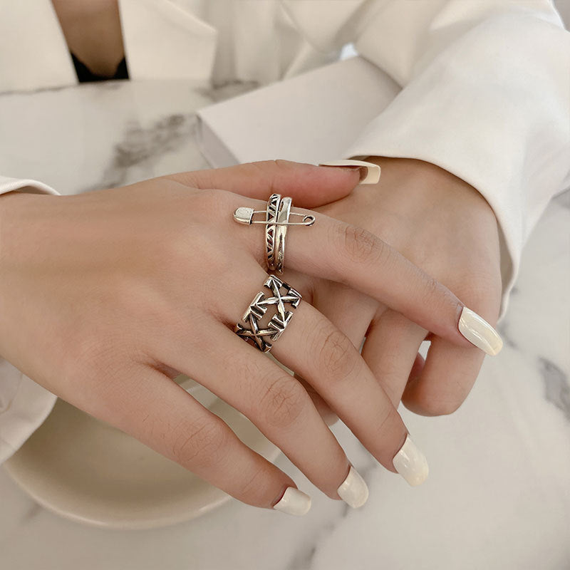 Damen Edelstahlring-Set Shop Nory