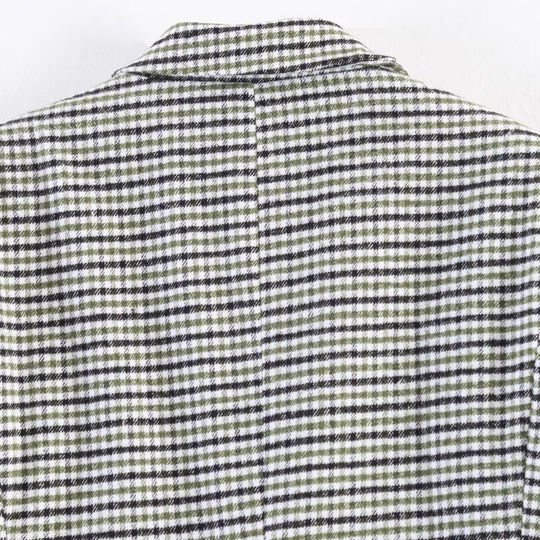 Damen Zweireihiger Hahnentritt-Blazer mit Schwalbenschwanz-Saum und Reverskragen Shop Nory