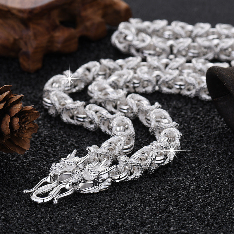 Damen Schmuck-Halskette mit dekorativem Kettenmuster und hochwertiger Verarbeitung Shop Nory