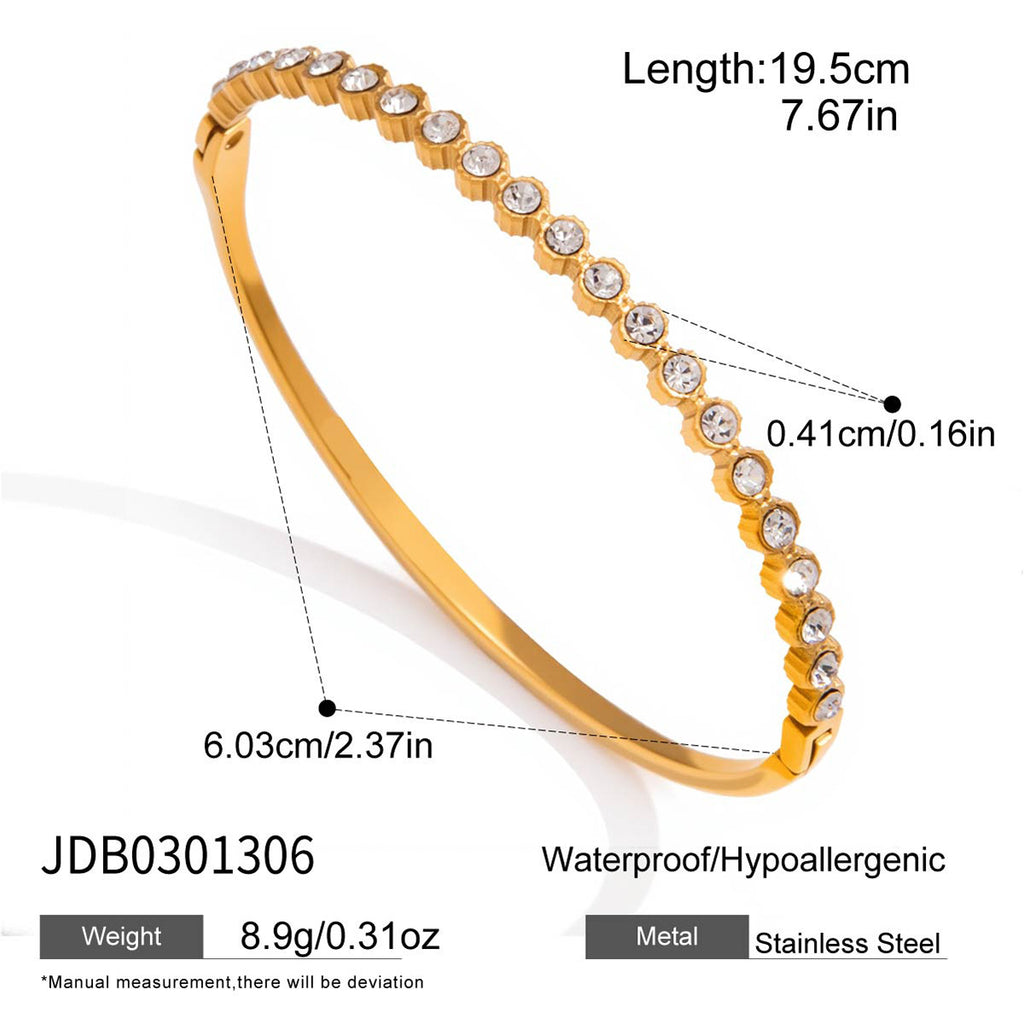 Damen Armband mit modernem Kettenmuster und hypoallergenen Eigenschaften Shop Nory