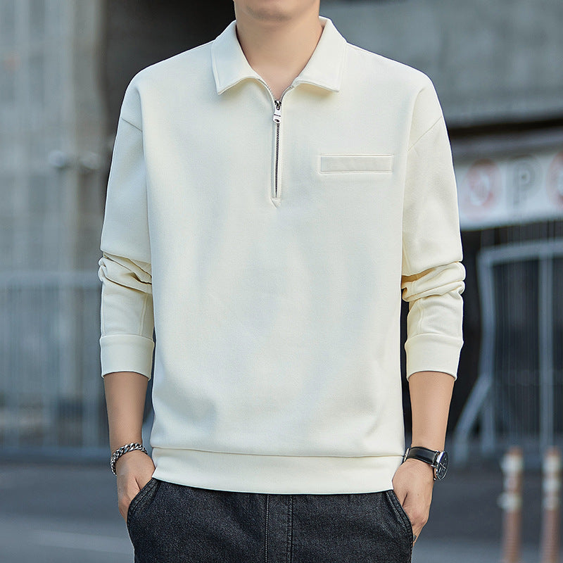 Herren Halbzip-Sweatshirt mit Polokragen und Brustleistentasche Shop Nory