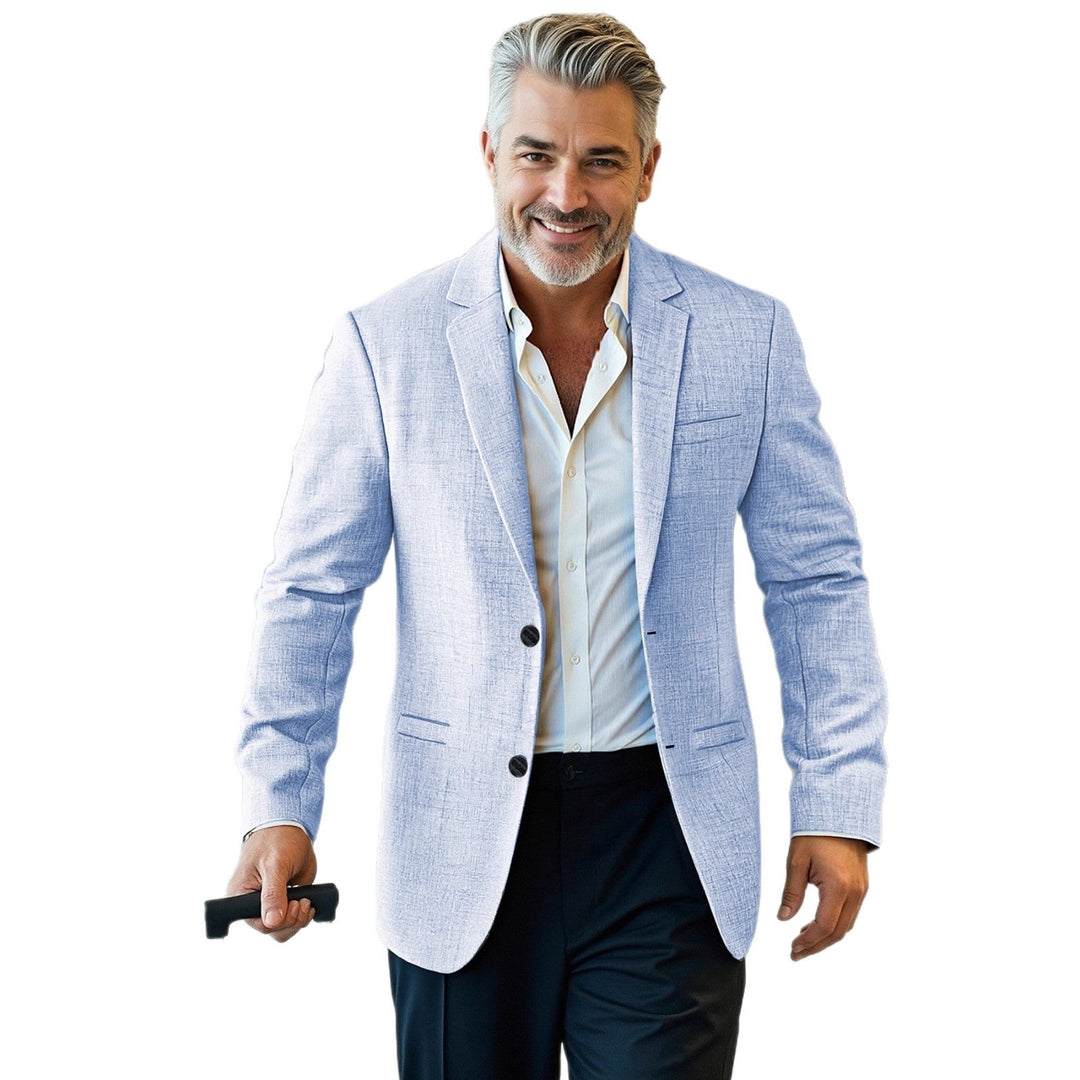 Herren eleganter, strukturierter Blazer mit modernem Schnitt