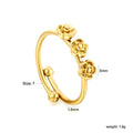Damen Verstellbarer Ring mit floralem Design Shop Nory