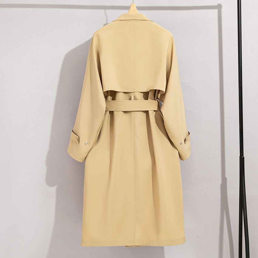 Damen Trenchcoat mit Bindegürtel und abnehmbarem Cape-Detail Shop Nory