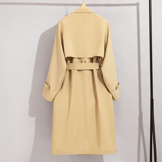 Damen Trenchcoat mit Bindegürtel und abnehmbarem Cape-Detail Shop Nory