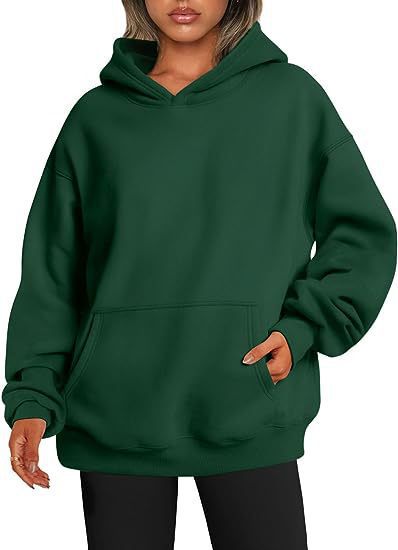 Damen nan Oversize Kapuzenpullover aus weicher Baumwollmischung mit Kängurutasche Shop Nory