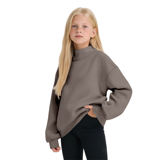 Damen Lässiges Funnel-Neck Sweatshirt im Oversize‑Schnitt mit überschnittener Schulter Shop Nory