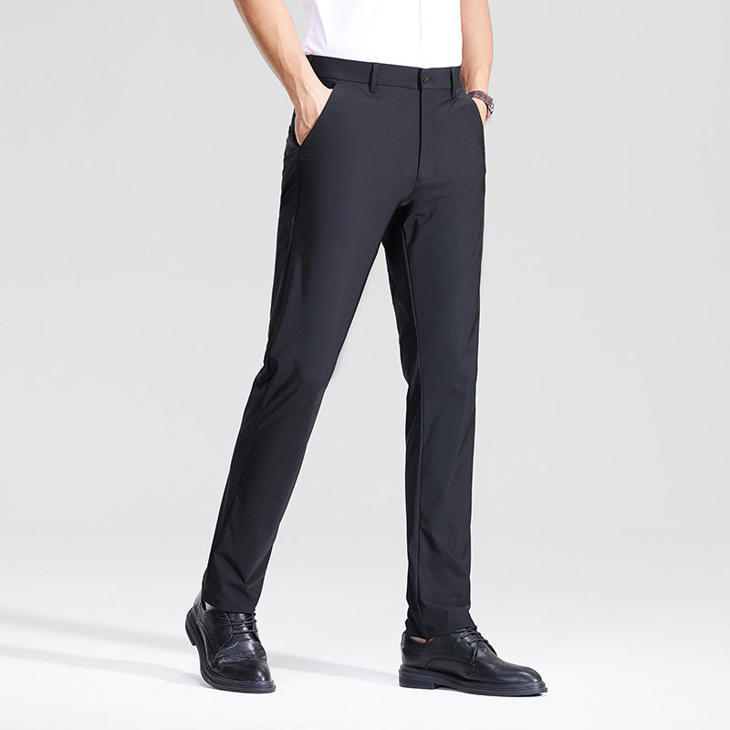 Herren Schlanke Business‑Stretchhose mit Bügelfalte und Komfortbund Shop Nory