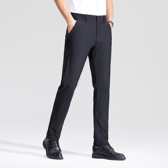 Herren Schlanke Business‑Stretchhose mit Bügelfalte und Komfortbund Shop Nory