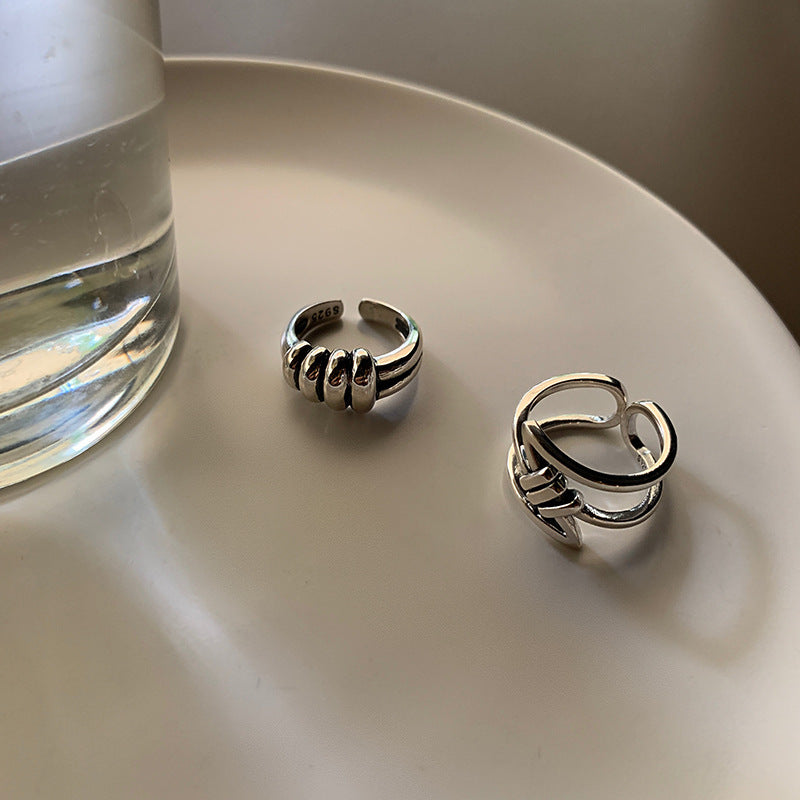 Damen Trendiger offener Ring mit geometrischem Design Shop Nory
