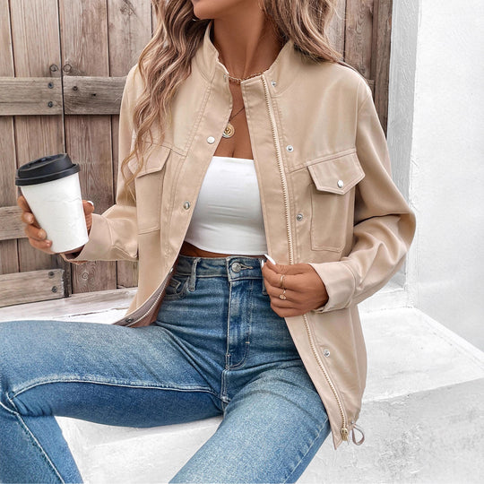 Damen Lässige Blousonjacke Shop Nory