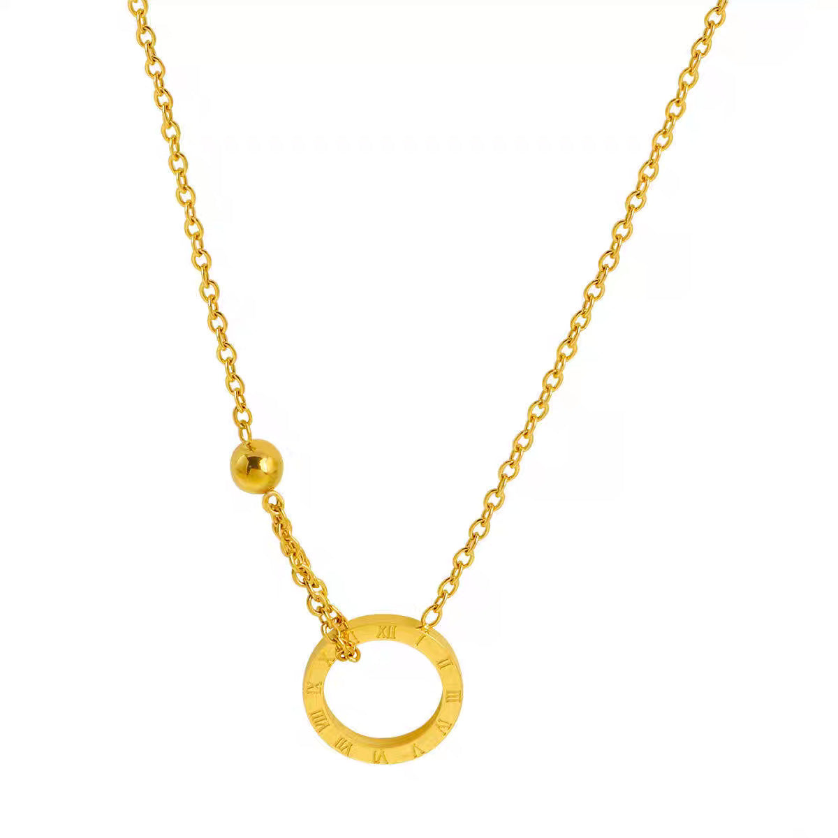 Frauen Symbolischer Kreis Anhänger Halskette Shop Nory