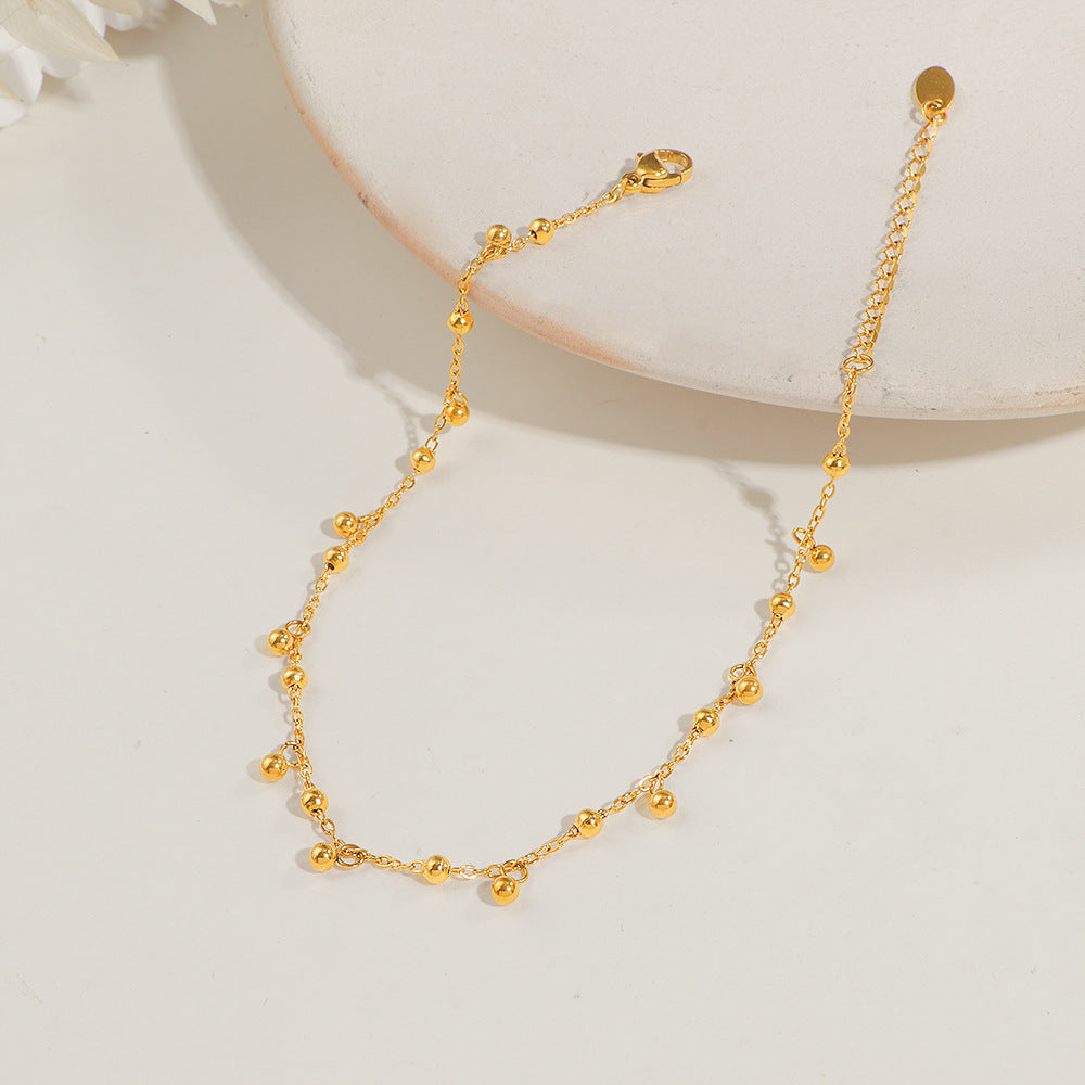 Dainty Gold Perlenkette Fußkettchen für Damen Shop Nory