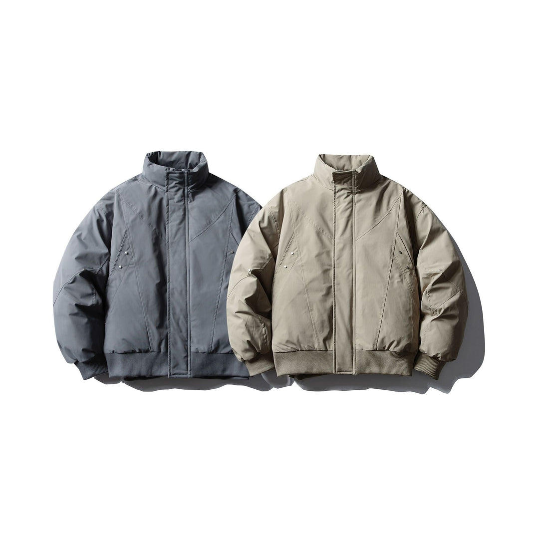 Herren Kurzboxy Thermo-Bomberjacke mit geometrischer Steppung und hohem Stehkragen Shop Nory