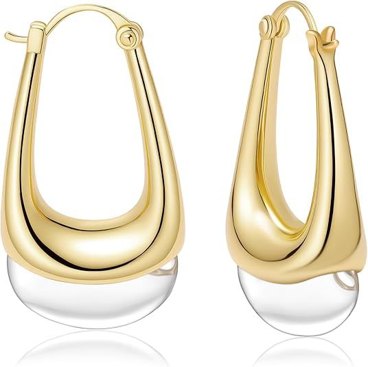 Damen Ohrhänger mit elegantem Tropfen-Design und luxuriösem Goldfinish Shop Nory
