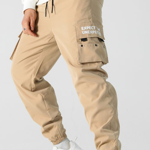 Herren Tapered Cargo-Jogginghose mit elastischem Bund, Multifachtaschen & Bündchen Shop Nory