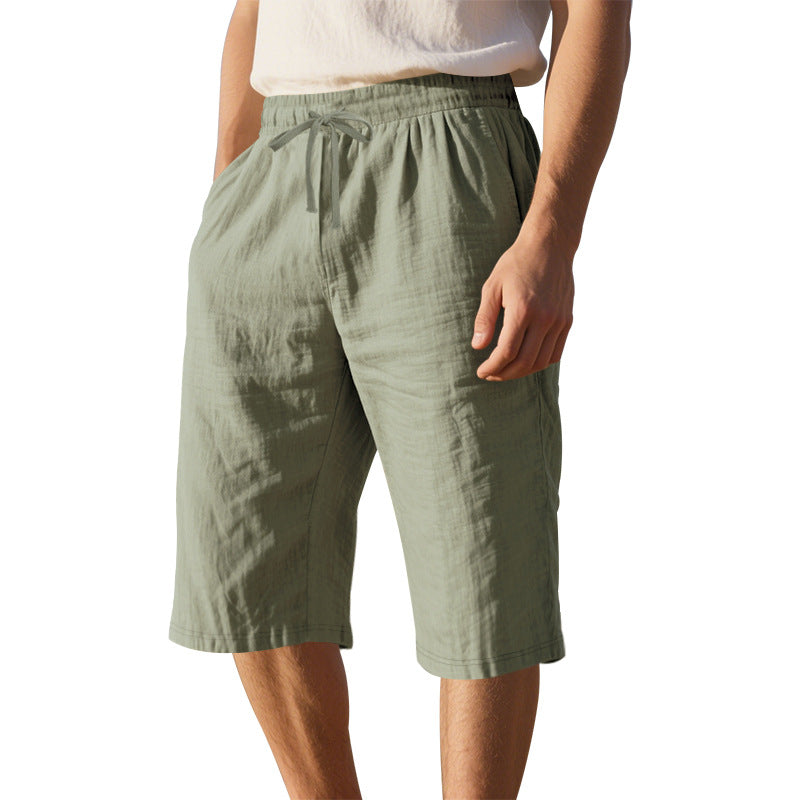 Herren leichte Freizeithose mit elastischem Bund und praktischen Taschen