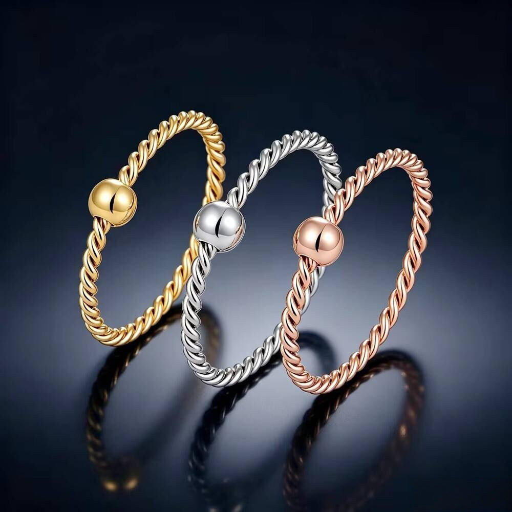 Damen Reversibler Ring mit gedrehtem Design Shop Nory