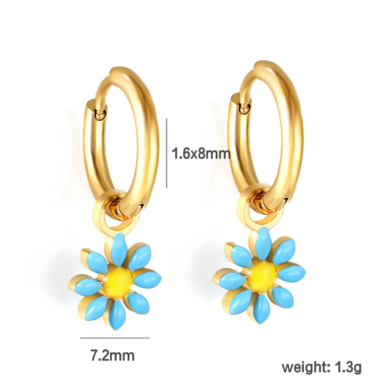 Damen Ohrstecker mit verspieltem Blumendesign und hochwertiger Edelstahloberfläche Shop Nory