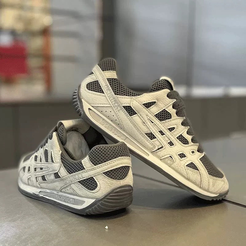 Herren Atmungsaktiver Retro-Laufsneaker mit Mesh- und Wildleder-Overlays Shop Nory