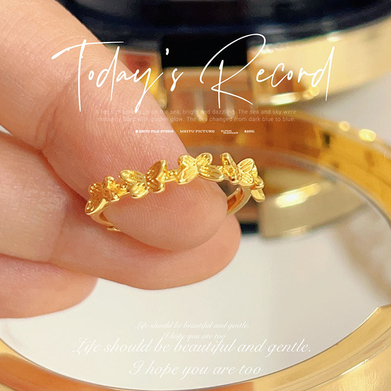 Damen Schmuckring mit filigranem Schmetterlingsdesign Shop Nory