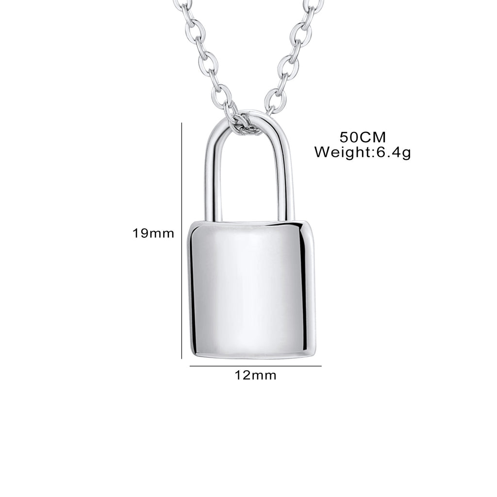 Damen Kette mit Vorhängeschloss-Anhänger Shop Nory