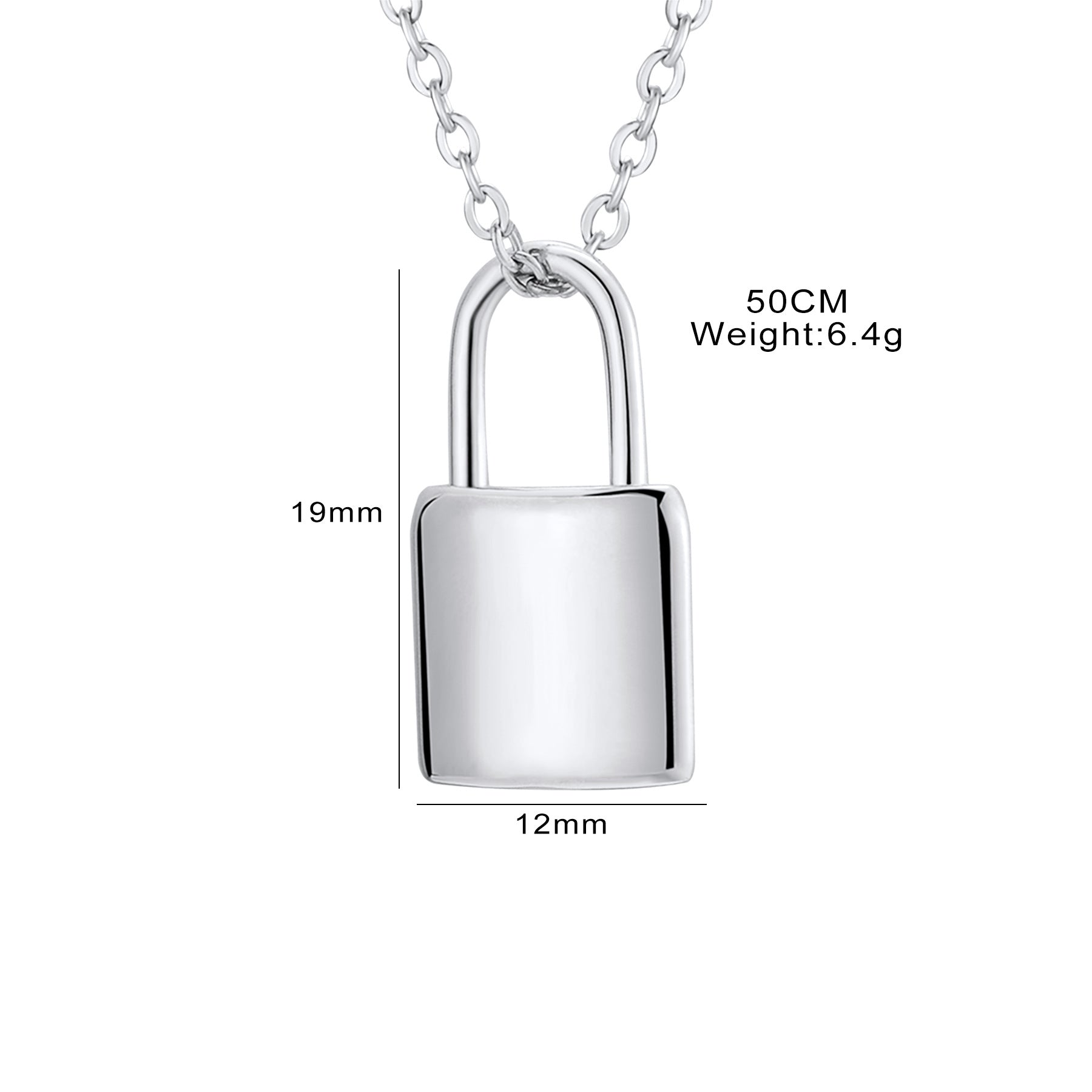 Damen Kette mit Vorhängeschloss-Anhänger Shop Nory