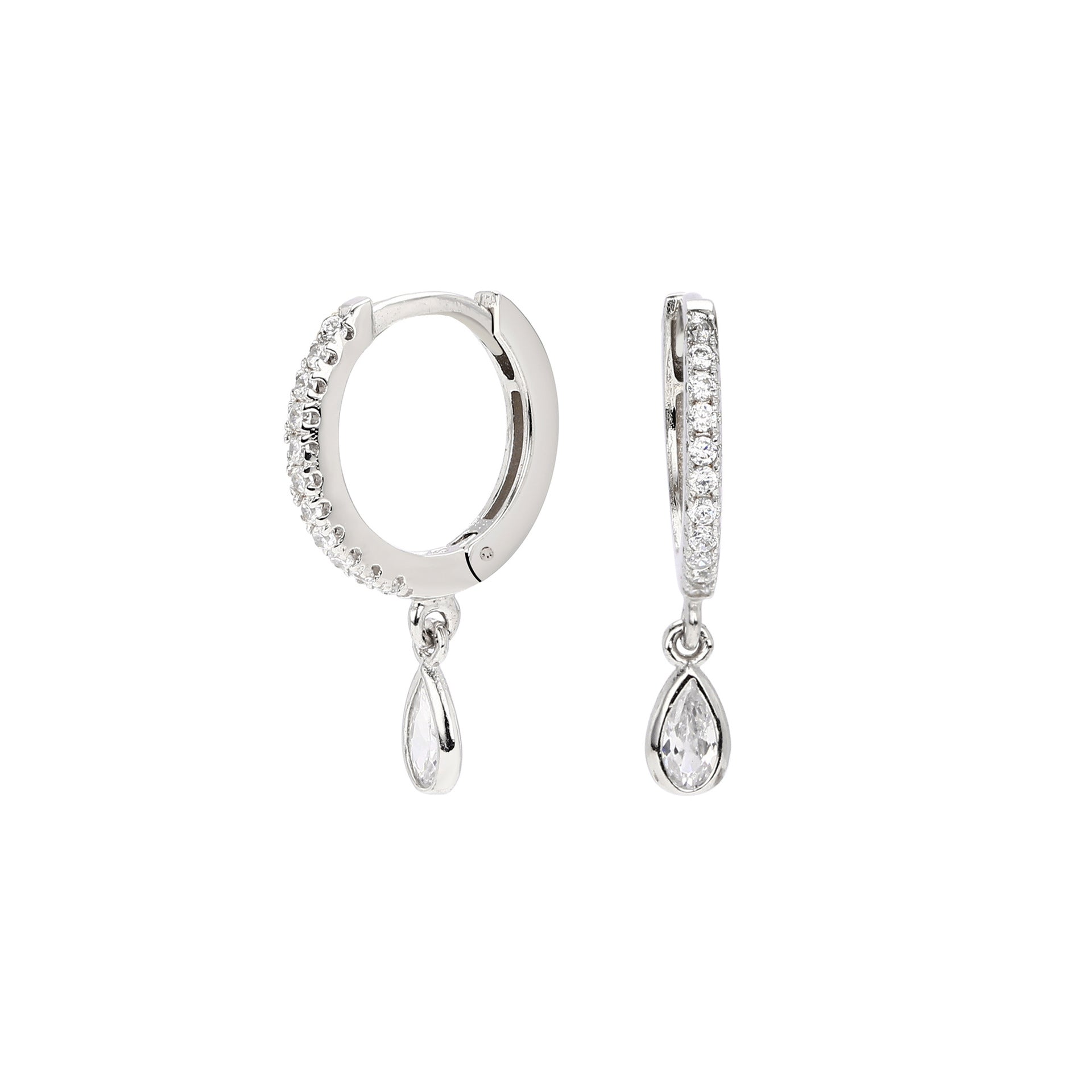 Damen Ohrhänger mit luxuriösen Zirkon-Anhängern aus hochwertigem 925 Sterling Silber Shop Nory