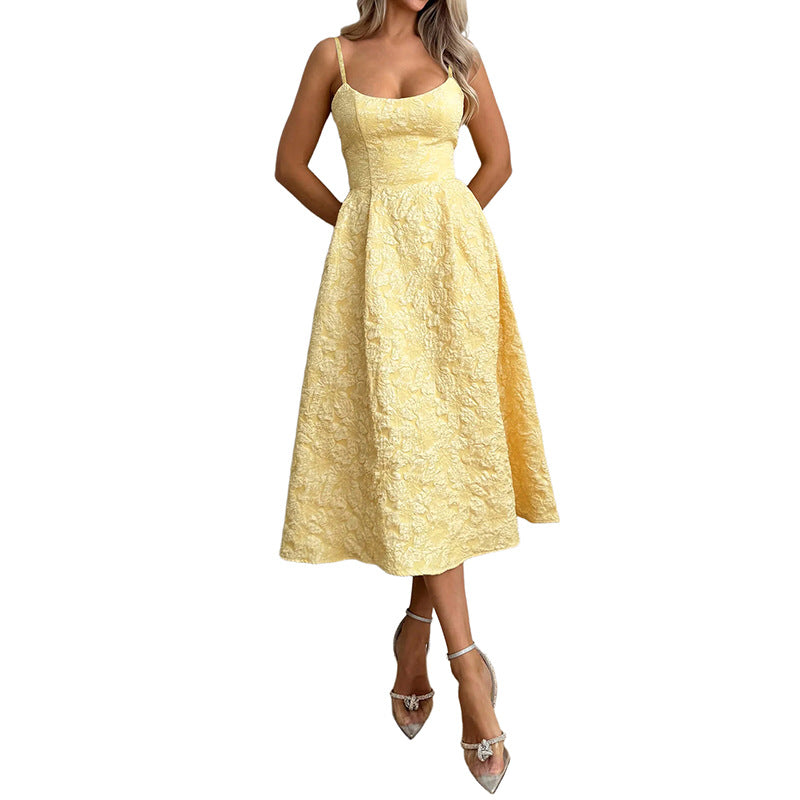 Damen Tailliertes Cocktailkleid mit schimmerndem Stoff und elegantem Bustier