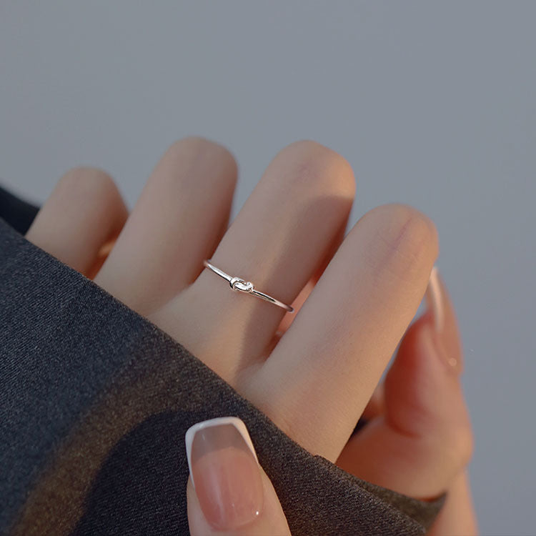 Damen filigraler Knotenring aus hochwertigem Silber Shop Nory