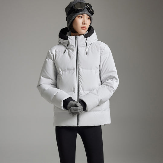 Damen Wattierte Winterjacke mit Kapuze, Thermo-Isolierung und winddichter Außenhülle Shop Nory