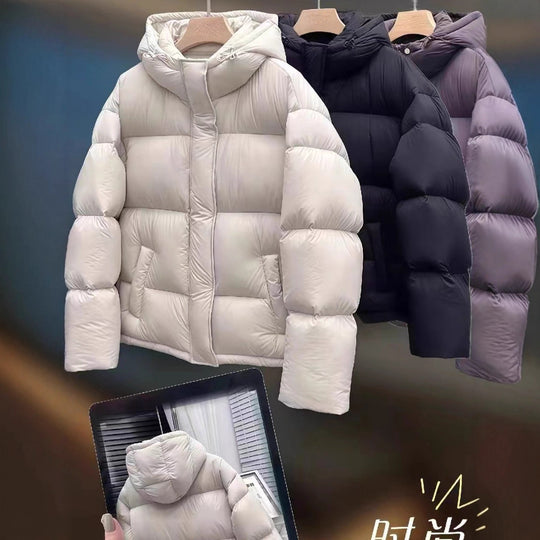 Damen Stilvolle Daunenjacke mit Kapuze Shop Nory