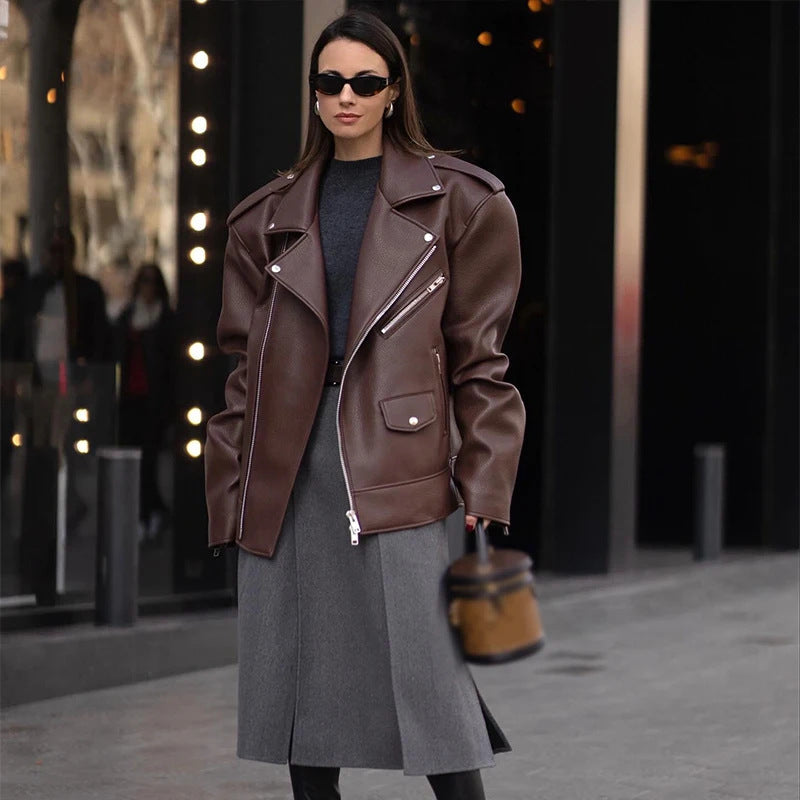 Damen Oversized jacke im urbanen Stil