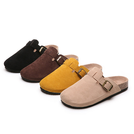 Herren Wildleder Clog mit ergonomischem Kork-Fußbett und verstellbarer Metallschnalle Shop Nory