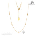Damen feine Halskette mit geschmeidigen Perlen und modernem Design Shop Nory