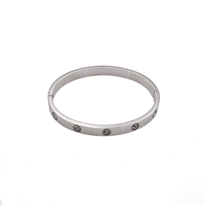 Damen eleganter Armreif mit Zirkonia-Steinen Shop Nory