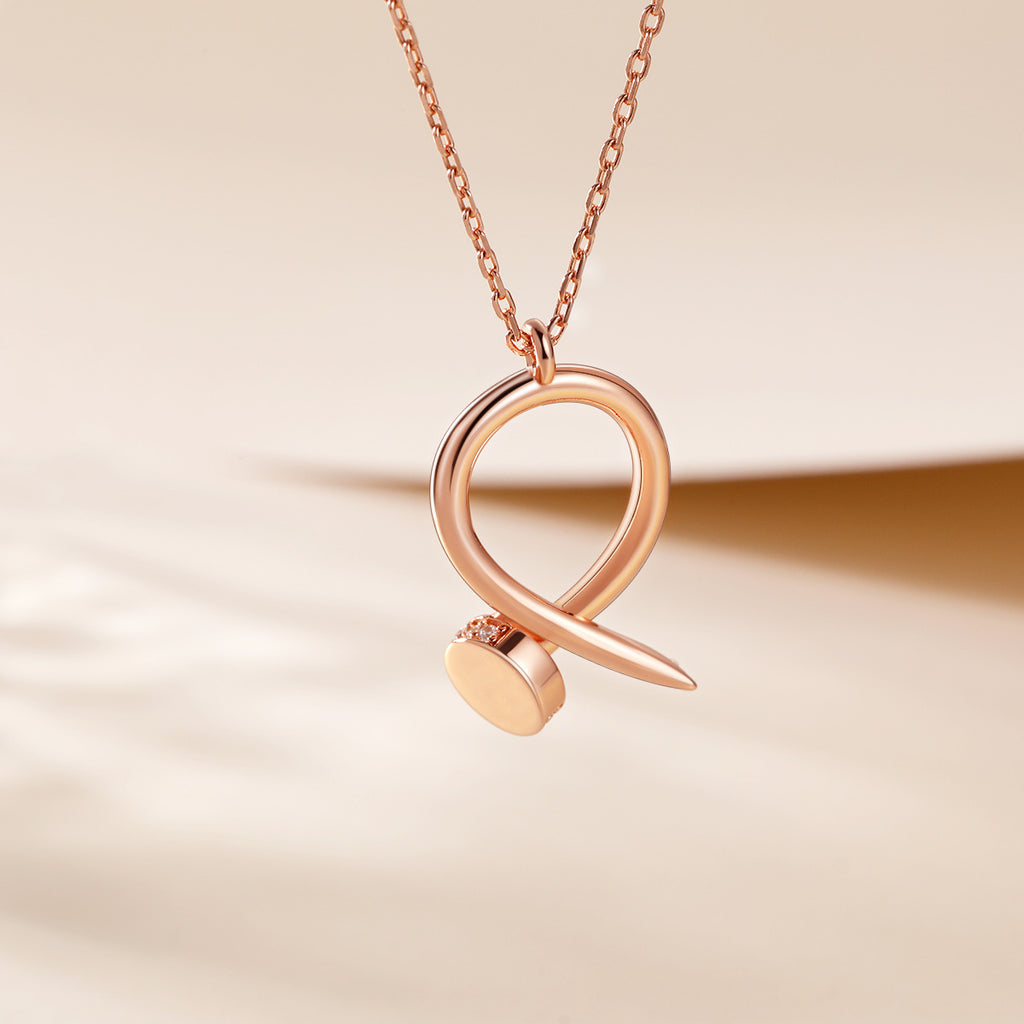 Damen elegante Halskette mit stilvollem Schlussanhänger und funkelnden Kristallen Shop Nory